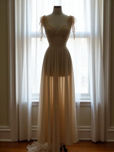 Evening gown before tailoring