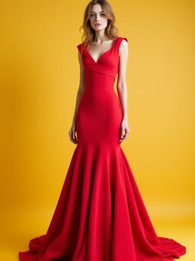 Evening gown after bespoke tailoring
